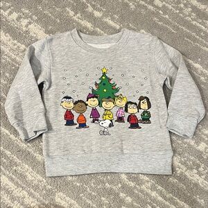 Peanuts Gray Holiday Sweatshirt